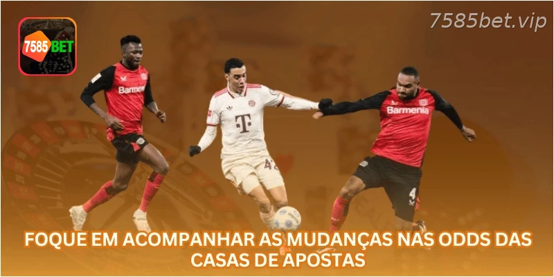 Foque em acompanhar as mudanças nas odds das casas de apostas.