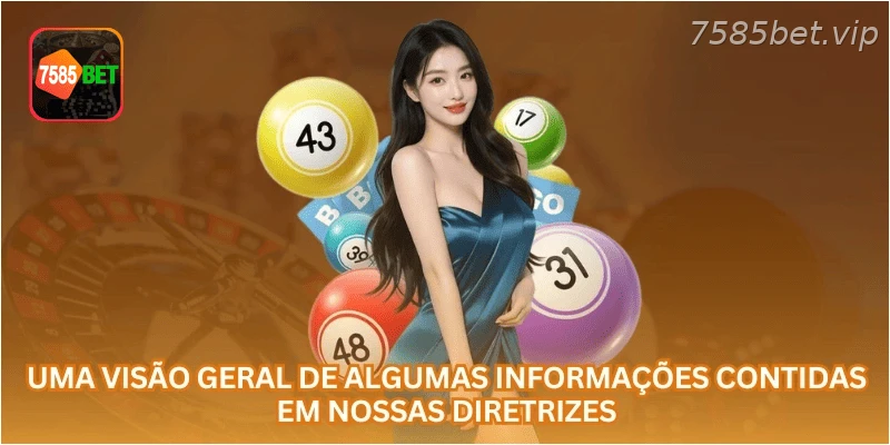 Uma visão geral de algumas informações contidas em nossas diretrizes.